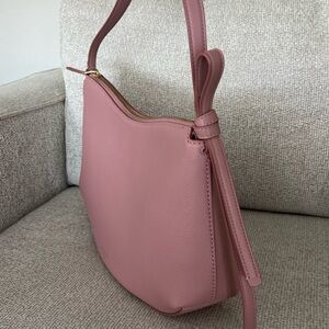 Kate Spade Slouchy Dust Pink Shoulder Bag - Sleek Pebbled Leather